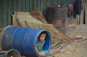 horska vesnice v Laosu2