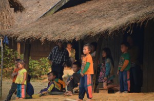 horska vesnice v Laosu4